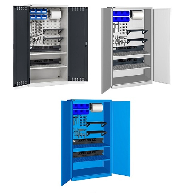 Vendita online Armadio Perfom con porte battenti ripiani e prese mm.1023x555x2000H (RIF.1400)